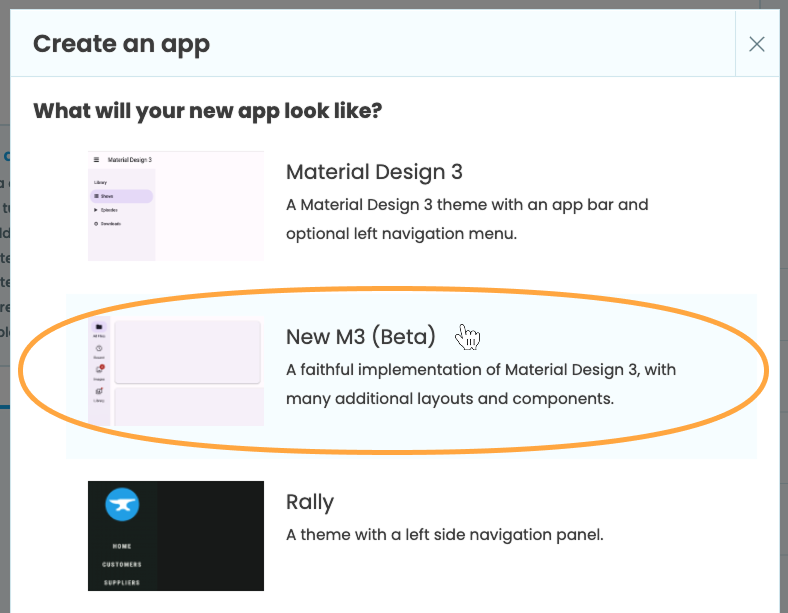 Choosing the New M3 theme for our app